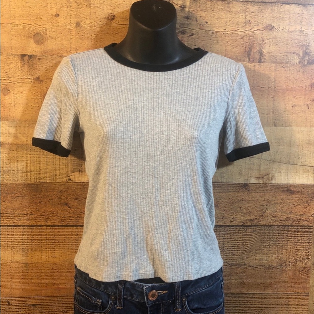 Ribbed babydoll t-shirt
